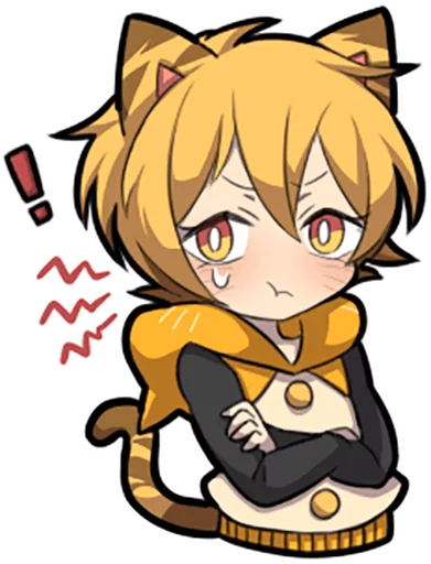 😤 Стикер «Tiger Kitten» для Telegram