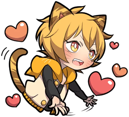 💛 Стикер «Tiger Kitten» для Telegram