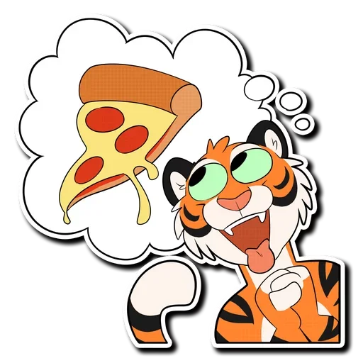 🍕 Стикер «Tiger Life» для Telegram