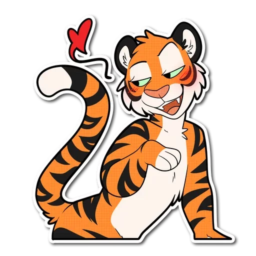 😘 Стикер «Tiger Life» для Telegram
