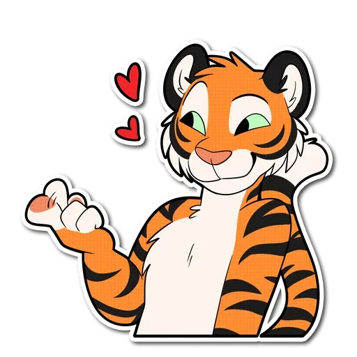 ❤ Стикер «Tiger Life» для Telegram