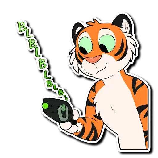 📟 Стикер «Tiger Life» для Telegram