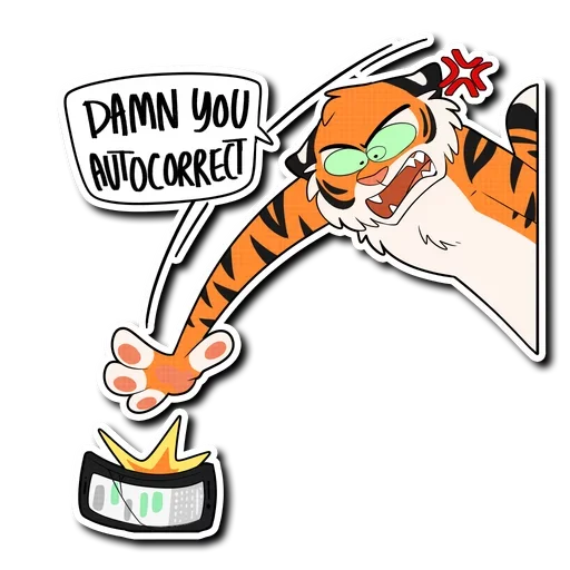 💢 Стикер «Tiger Life» для Telegram
