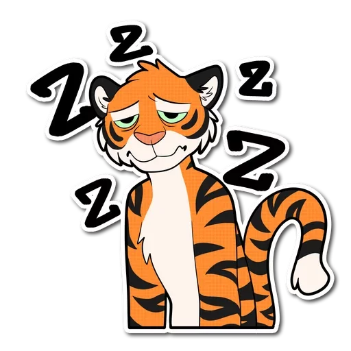 💤 Стикер «Tiger Life» для Telegram