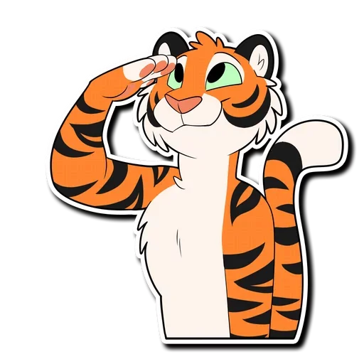 🖐 Стикер «Tiger Life» для Telegram