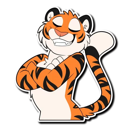 😌 Стикер «Tiger Life» для Telegram