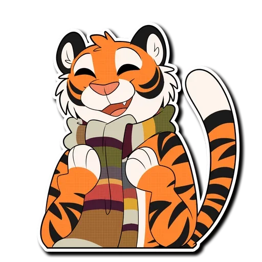 🧣 Стикер «Tiger Life» для Telegram