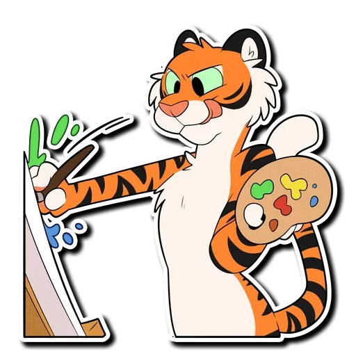 🎨 Стикер «Tiger Life» для Telegram