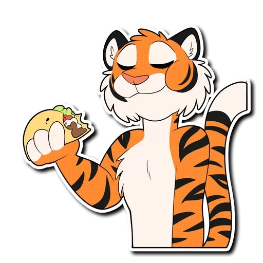 🌮 Стикер «Tiger Life» для Telegram