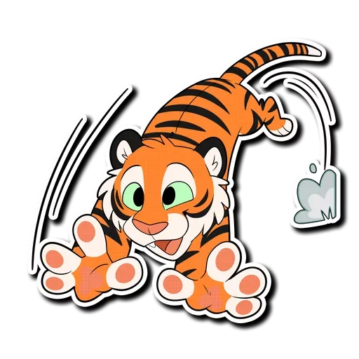 😀 Стикер «Tiger Life» для Telegram