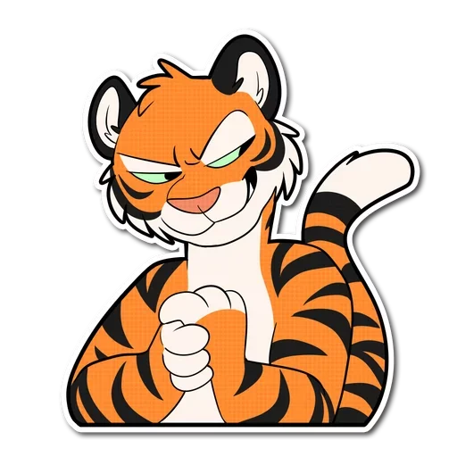 😈 Стикер «Tiger Life» для Telegram