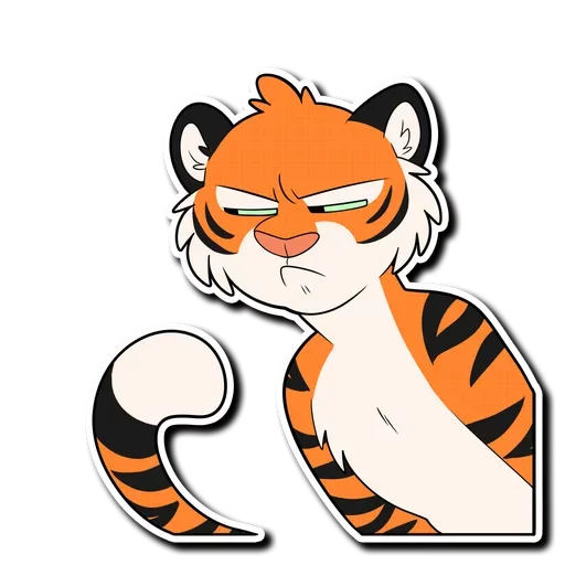 😑 Стикер «Tiger Life» для Telegram