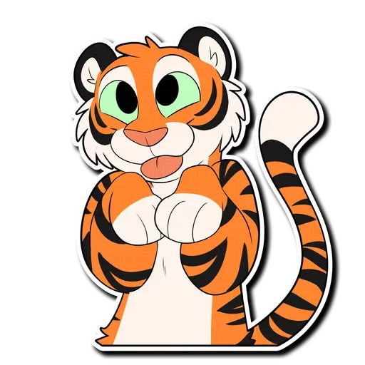 ☺️ Стикер «Tiger Life» для Telegram