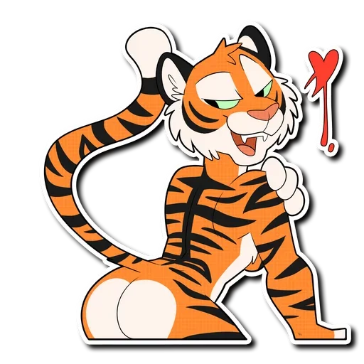 🍑 Стикер «Tiger Life» для Telegram