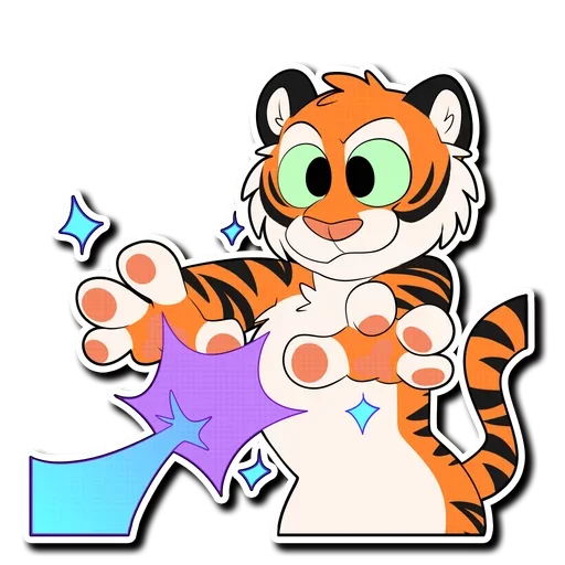 🔮 Стикер «Tiger Life» для Telegram