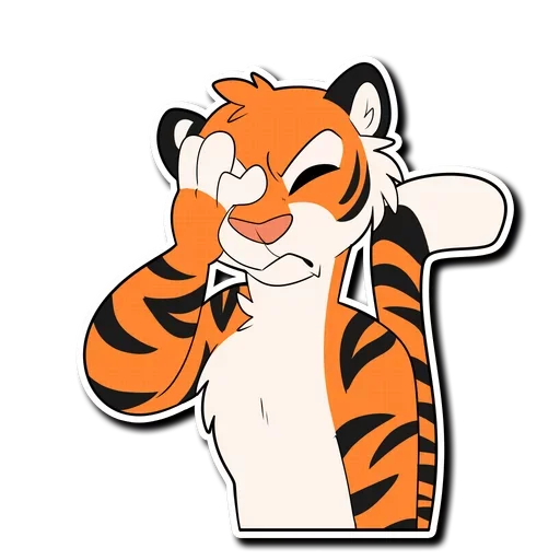 🤦‍♂️ Стикер «Tiger Life» для Telegram
