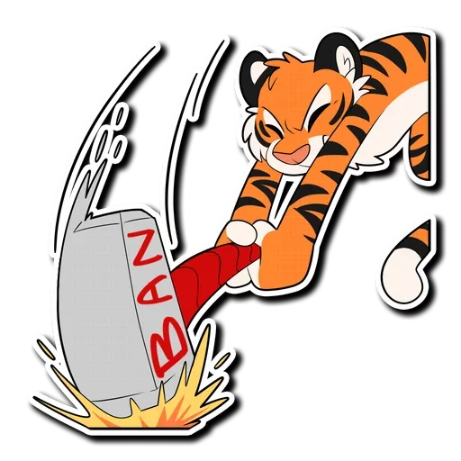 🔨 Стикер «Tiger Life» для Telegram