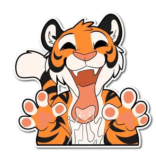👅 Стикер «Tiger Life» для Telegram