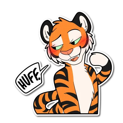 😚 Стикер «Tiger Life» для Telegram