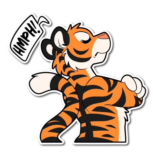 😑 Стикер «Tiger Life» для Telegram