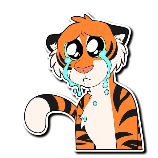 😭 Стикер «Tiger Life» для Telegram
