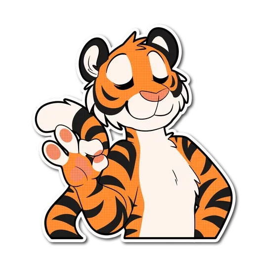 👌 Стикер «Tiger Life» для Telegram
