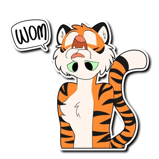 🙃 Стикер «Tiger Life» для Telegram