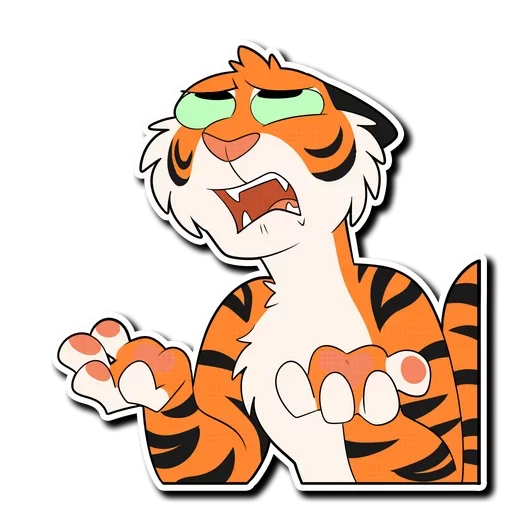 🙄 Стикер «Tiger Life» для Telegram
