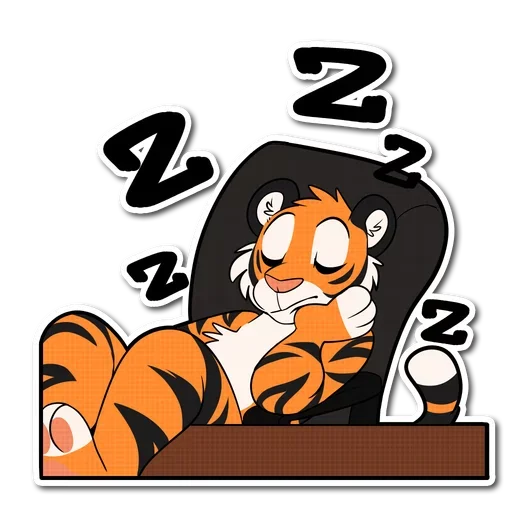 Стикерпак Tiger Life для Telegram