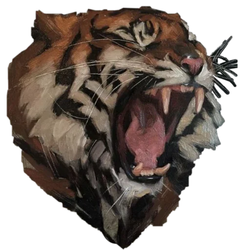 😡 Стикер «Tigers love» для Telegram