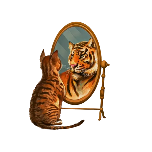 🐱 Стикер «Tigers love» для Telegram