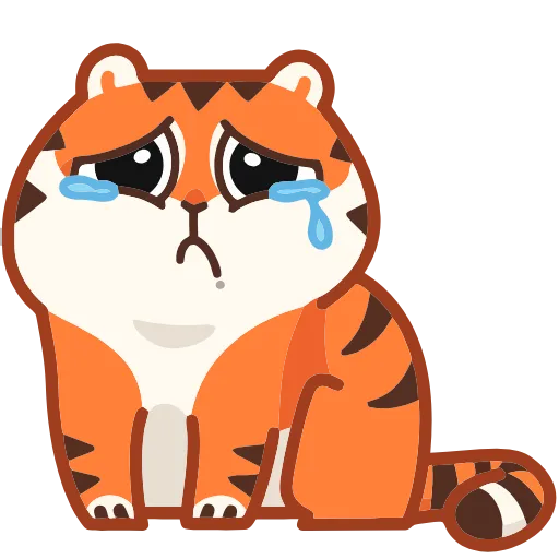 🥺 Эмодзи «Тигрёнок Персик» для Telegram