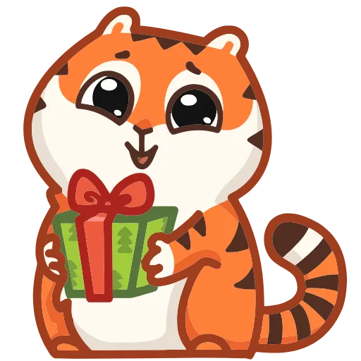 🎁 Эмодзи «Тигрёнок Персик» для Telegram