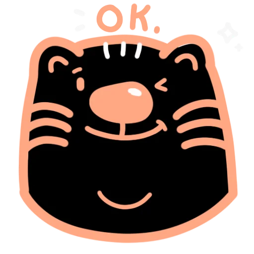 😉 Стикер «.˚₊˳ тигря.˚₊˳» для Telegram