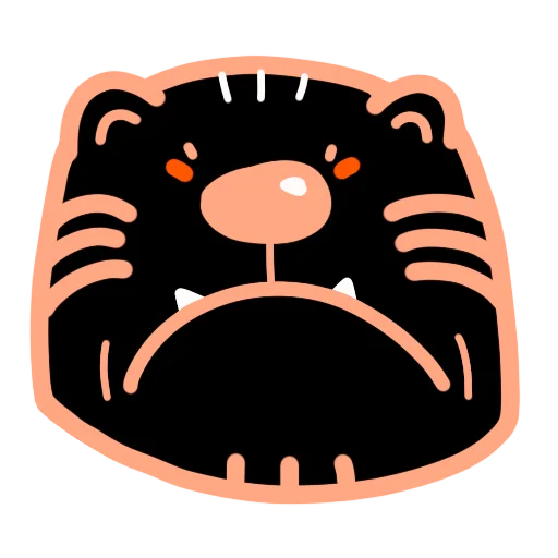 😡 Стикер «.˚₊˳ тигря.˚₊˳» для Telegram