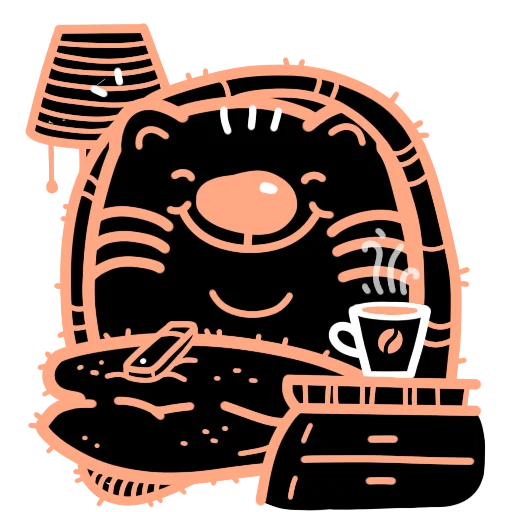 🤗 Стикер «.˚₊˳ тигря.˚₊˳» для Telegram