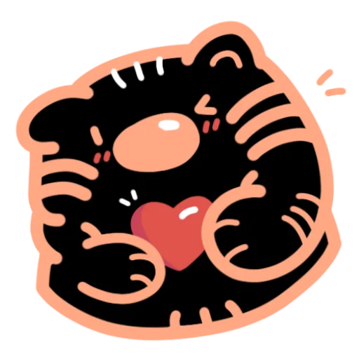 🥰 Стикер «.˚₊˳ тигря.˚₊˳» для Telegram