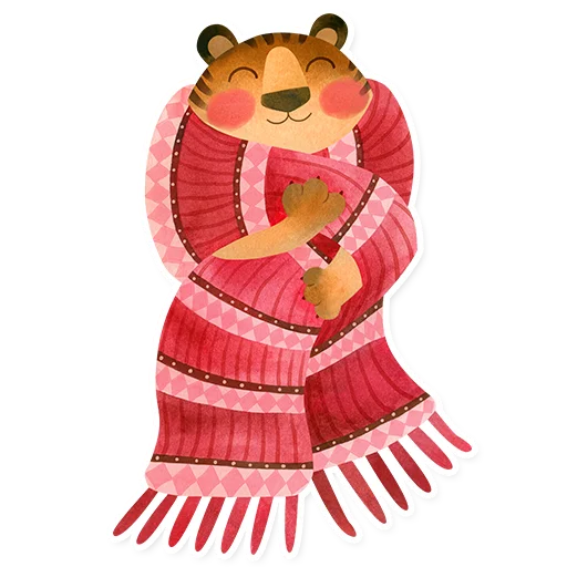 🧣 Стикер «Tigers2022» для Telegram