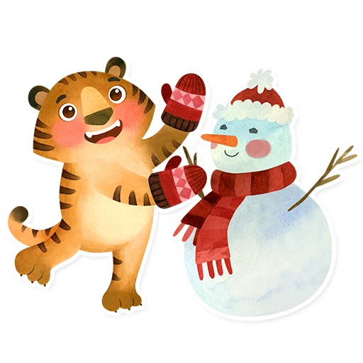 ☃️ Стикер «Tigers2022» для Telegram