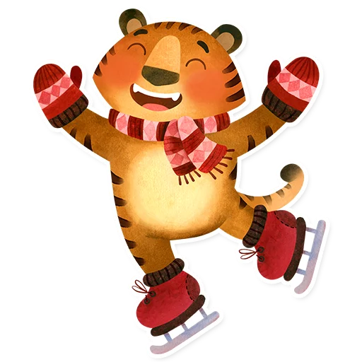 ⛸ Стикер «Tigers2022» для Telegram