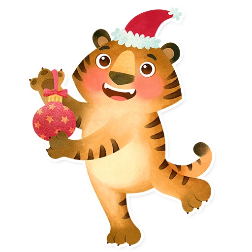 🎄 Стикер «Tigers2022» для Telegram