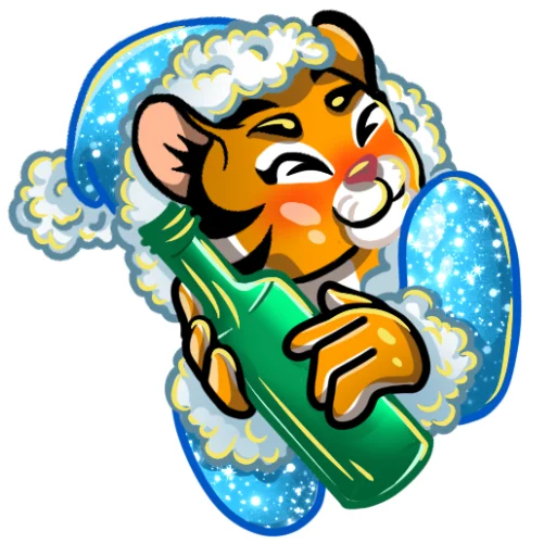 ☺️ Стикер «Рыжая Снегурка» для Telegram