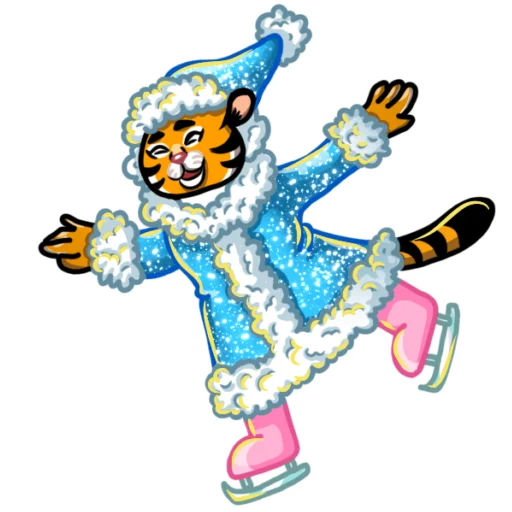 ❄️ Стикер «Рыжая Снегурка» для Telegram