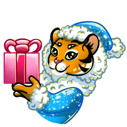 🎁 Стикер «Рыжая Снегурка» для Telegram