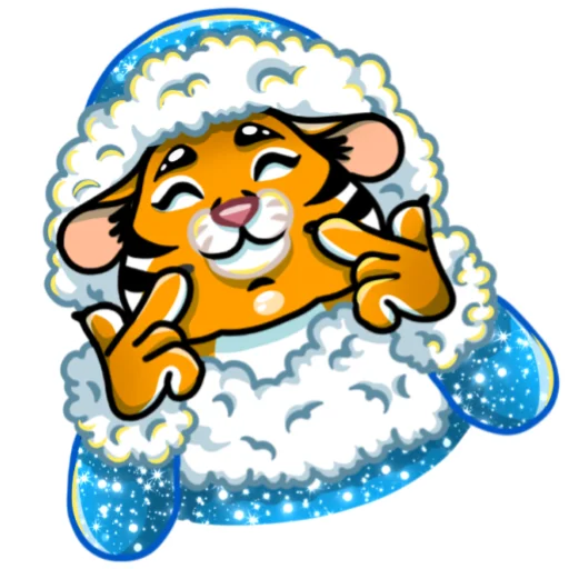 😊 Стикер «Рыжая Снегурка» для Telegram
