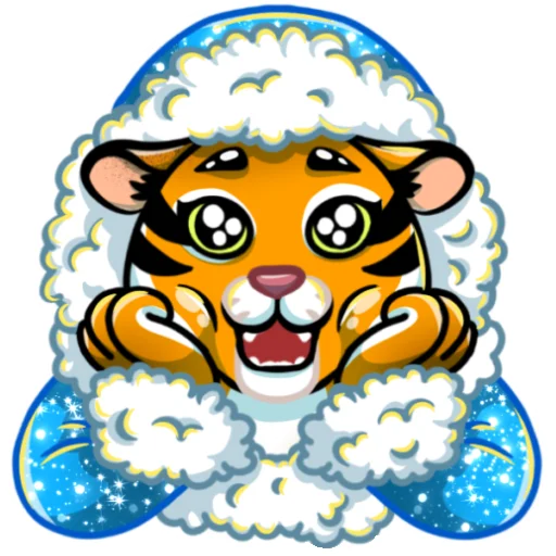 🤩 Стикер «Рыжая Снегурка» для Telegram
