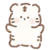 Стикер 15 White Tiger