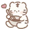 Стикер 30 White Tiger
