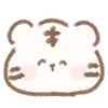 Стикер 10 White Tiger