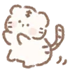 Стикер 28 White Tiger